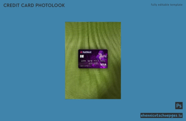 Vereinigtes Königreich NatWest Bank Visa Classic Karte Fotoansicht Beispielvorschau
